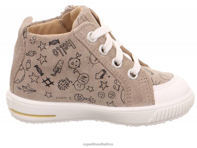 MOPPY - Sneakers low with Zip Babies Beige/White NLL0257 Superfit Low Sneakers