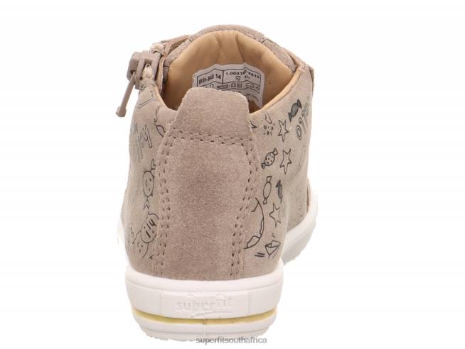 MOPPY - Sneakers low with Zip Babies Beige/White NLL0257 Superfit Low Sneakers