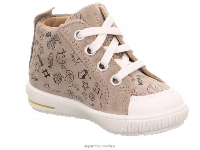 MOPPY - Sneakers low with Zip Babies Beige/White NLL0257 Superfit Low Sneakers