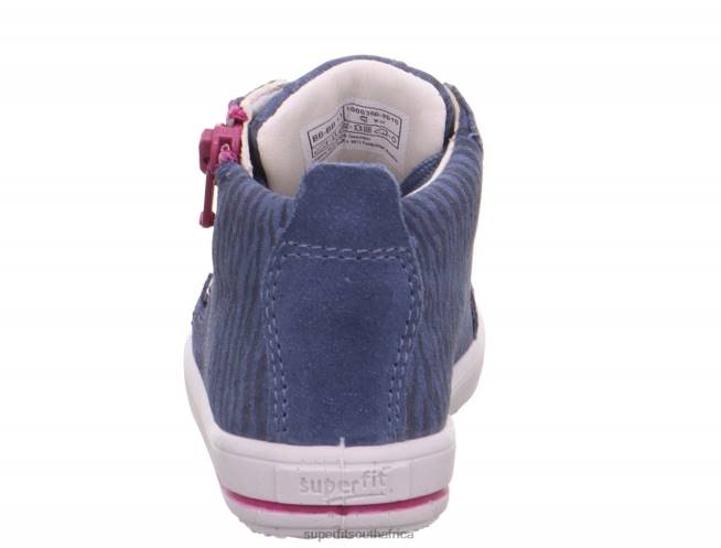 MOPPY - Sneakers low with Zip Babies Blue/Pink NLL0425 Superfit Low Sneakers