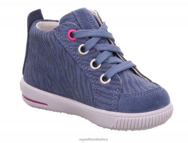 MOPPY - Sneakers low with Zip Babies Blue/Pink NLL0425 Superfit Low Sneakers