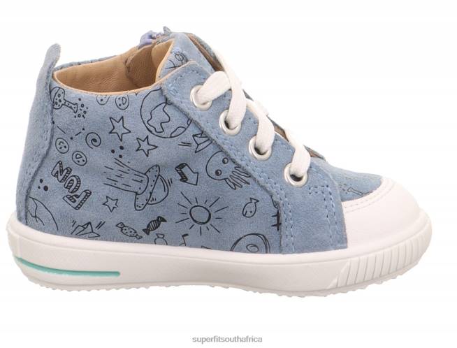 MOPPY - Sneakers low with Zip Babies Blue/White NLL0255 Superfit Low Sneakers