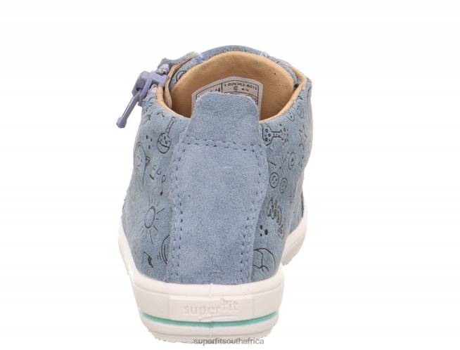 MOPPY - Sneakers low with Zip Babies Blue/White NLL0255 Superfit Low Sneakers