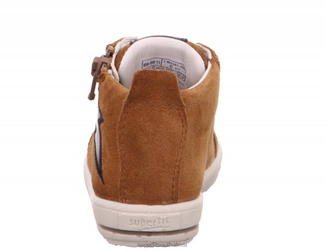 MOPPY - Sneakers low with Zip Babies Brown NLL0434 Superfit Low Sneakers