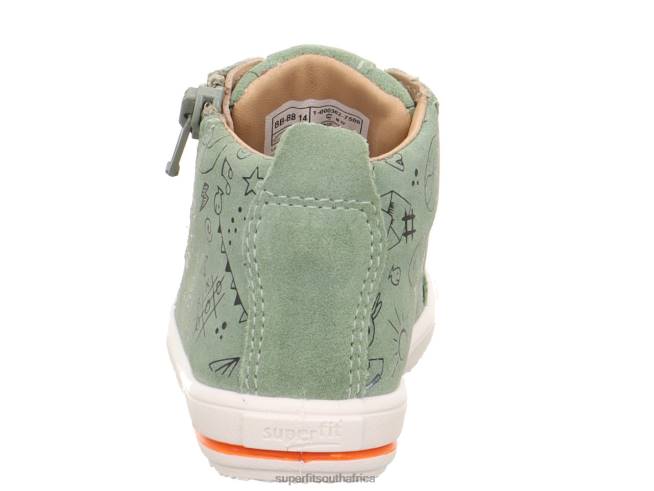 MOPPY - Sneakers low with Zip Babies Light Green/White NLL0321 Superfit Low Sneakers