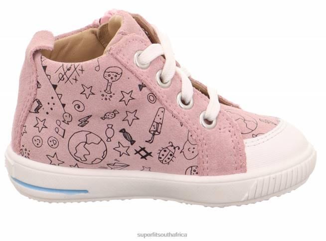 MOPPY - Sneakers low with Zip Babies Pink/White NLL0315 Superfit Low Sneakers