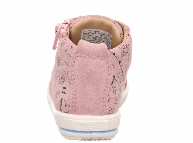 MOPPY - Sneakers low with Zip Babies Pink/White NLL0315 Superfit Low Sneakers