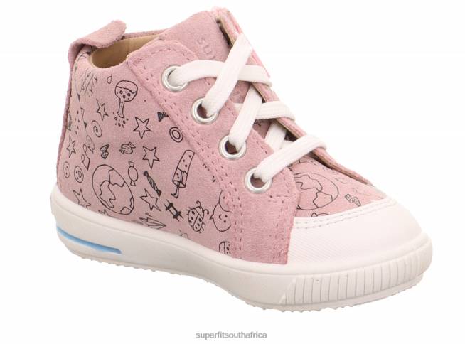 MOPPY - Sneakers low with Zip Babies Pink/White NLL0315 Superfit Low Sneakers