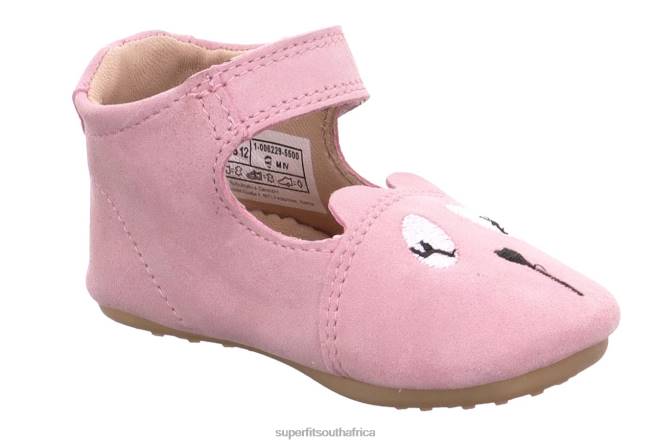 PAPAGENO - Slipper with Velcro Fastener Babies Pink NLL0503 Superfit Slippers