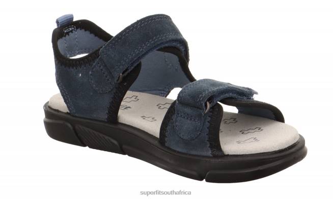 PIXIE - Sandal with Velcro Fastener Toddlers Blue NLL0611 Superfit Sandals