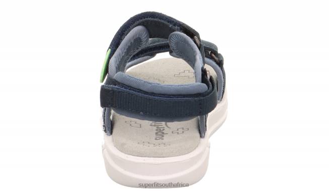 PIXIE - Sandal with Velcro Fastener Toddlers Blue NLL0629 Superfit Sandals