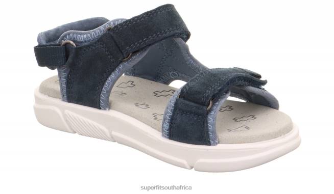 PIXIE - Sandal with Velcro Fastener Toddlers Blue NLL0629 Superfit Sandals