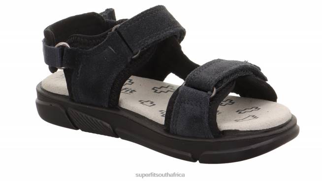 PIXIE - Sandal with Velcro Fastener Toddlers Grey/Black NLL0646 Superfit Sandals