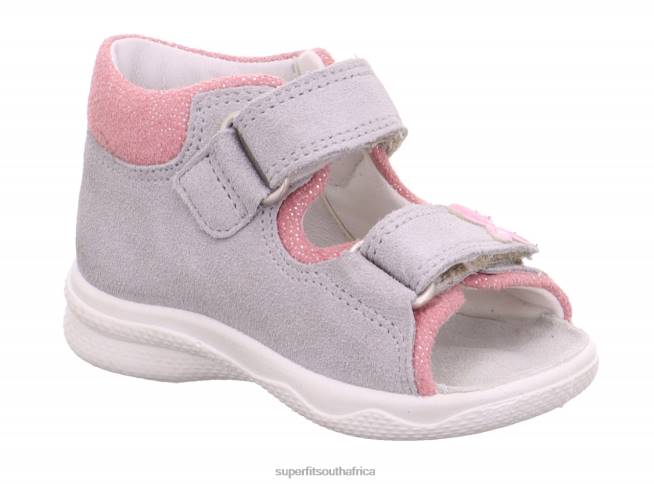 POLLY - Sandal with Velcro Fastener Babies Grey NLL0165 Superfit Sandals