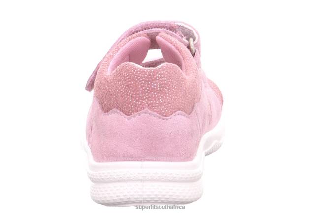 POLLY - Sandal with Velcro Fastener Babies Pink NLL0203 Superfit Sandals