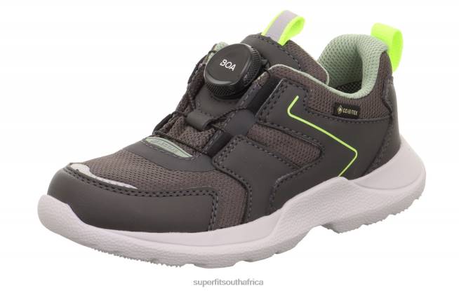 RUSH - Sneakers low with BOA Fit System Kids  Teens Grey/Light Green NLL0529 Superfit Sneakers