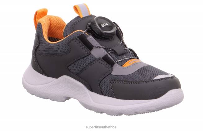 RUSH - Sneakers low with BOA Fit System Kids  Teens Grey/Orange NLL0536 Superfit Sneakers