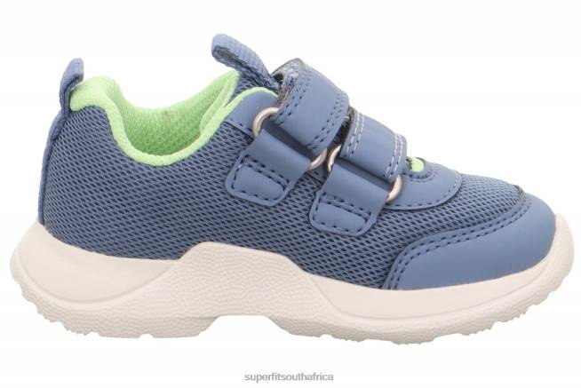 RUSH - Sneakers low with Velcro Fastener Babies Blue/Light Green NLL0240 Superfit Low Sneakers