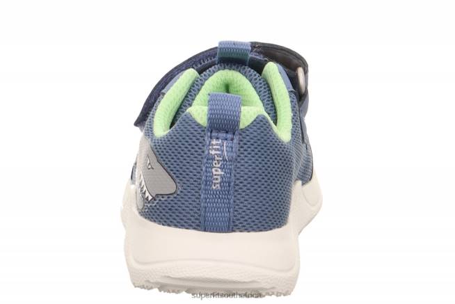 RUSH - Sneakers low with Velcro Fastener Babies Blue/Light Green NLL0240 Superfit Low Sneakers