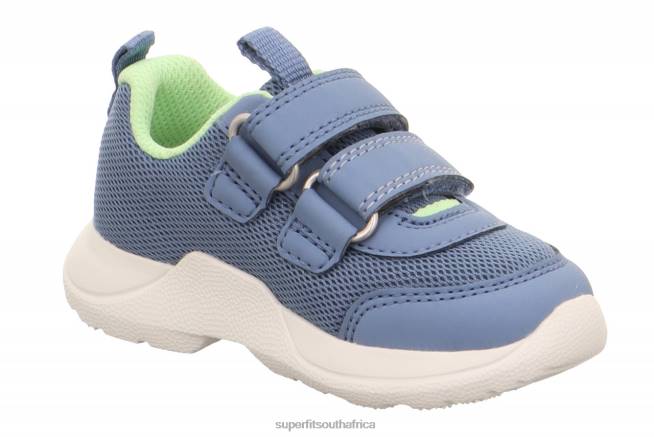 RUSH - Sneakers low with Velcro Fastener Babies Blue/Light Green NLL0240 Superfit Low Sneakers