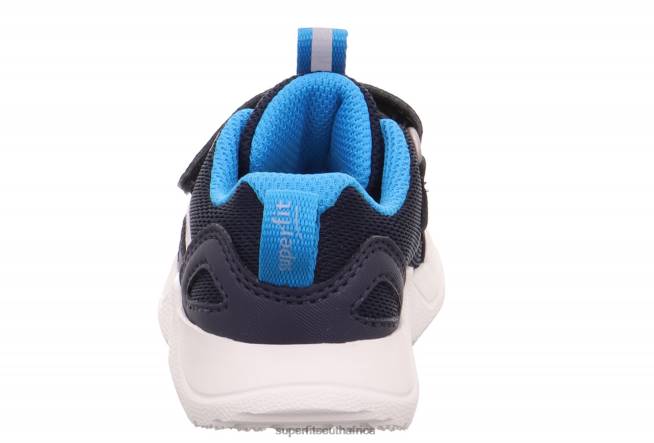 RUSH - Sneakers low with Velcro Fastener Babies Blue/Turquoise NLL0247 Superfit Low Sneakers