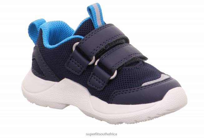 RUSH - Sneakers low with Velcro Fastener Babies Blue/Turquoise NLL0247 Superfit Low Sneakers