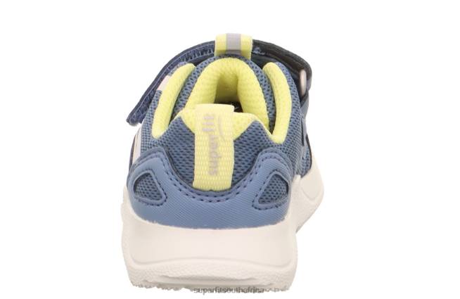 RUSH - Sneakers low with Velcro Fastener Babies Blue/Yellow NLL0251 Superfit Low Sneakers