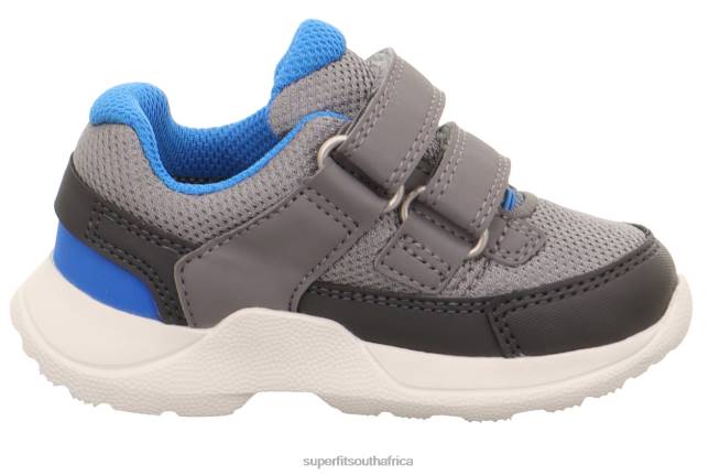 RUSH - Sneakers low with Velcro Fastener Babies Light Grey/Blue NLL0333 Superfit Low Sneakers