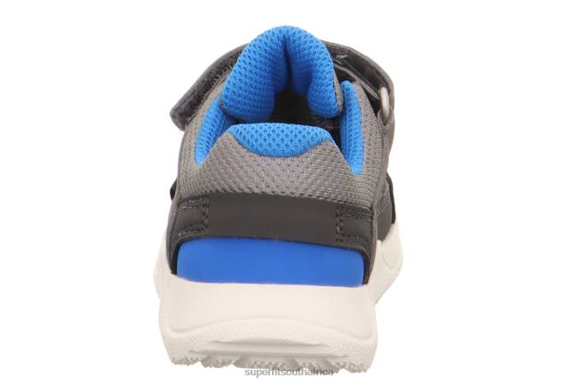 RUSH - Sneakers low with Velcro Fastener Babies Light Grey/Blue NLL0333 Superfit Low Sneakers