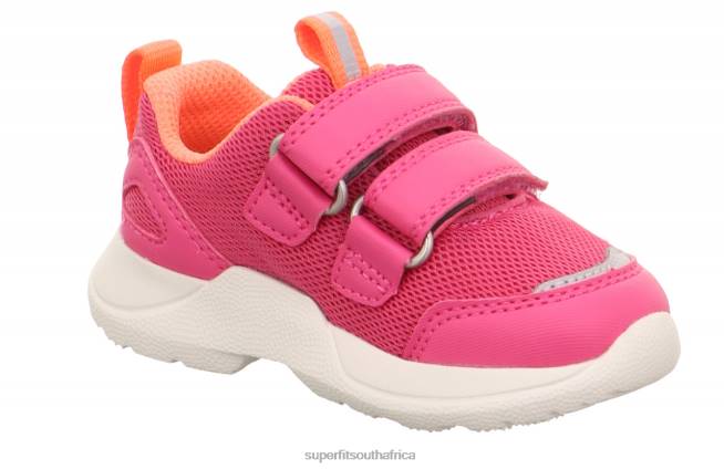 RUSH - Sneakers low with Velcro Fastener Babies Pink/Orange NLL0261 Superfit Low Sneakers