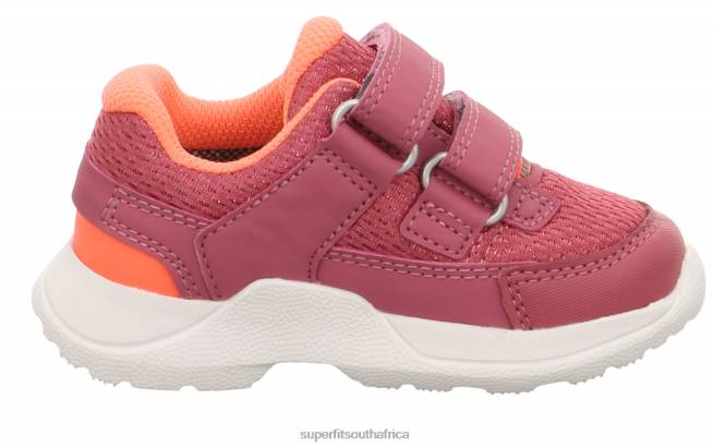 RUSH - Sneakers low with Velcro Fastener Babies Pink/Orange NLL0332 Superfit Low Sneakers