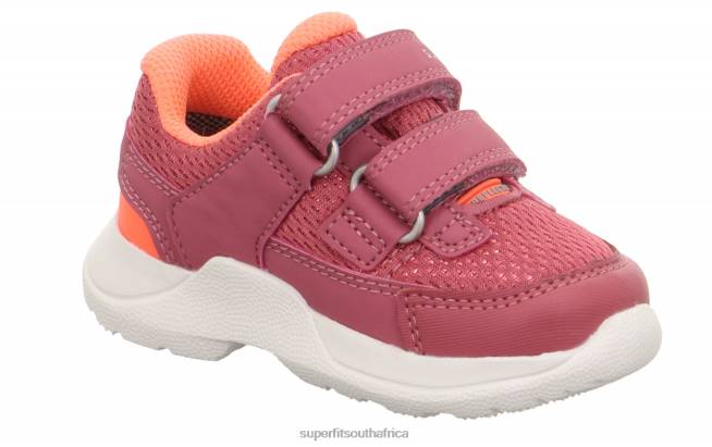 RUSH - Sneakers low with Velcro Fastener Babies Pink/Orange NLL0332 Superfit Low Sneakers