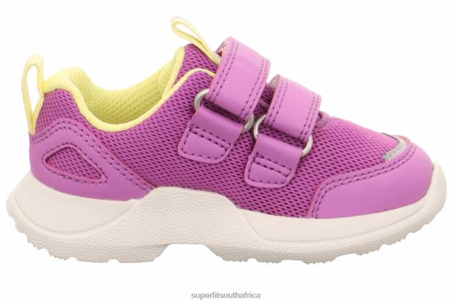 RUSH - Sneakers low with Velcro Fastener Babies Purple/Yellow NLL0289 Superfit Low Sneakers