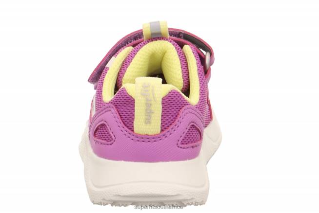 RUSH - Sneakers low with Velcro Fastener Babies Purple/Yellow NLL0289 Superfit Low Sneakers