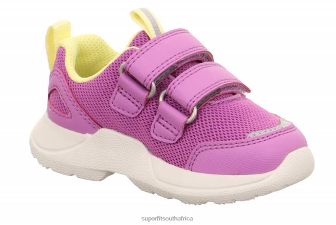 RUSH - Sneakers low with Velcro Fastener Babies Purple/Yellow NLL0289 Superfit Low Sneakers