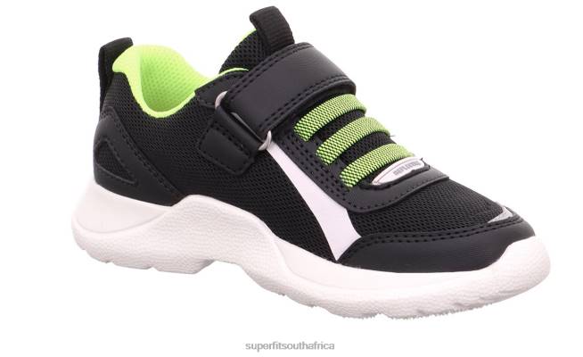 RUSH - Sneakers low with Velcro Fastener Kids  Teens Black/Yellow NLL0528 Superfit Sneakers