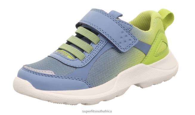 RUSH - Sneakers low with Velcro Fastener Kids  Teens Blue/Light Green NLL0533 Superfit Sneakers