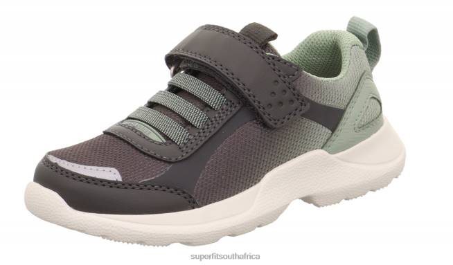 RUSH - Sneakers low with Velcro Fastener Kids  Teens Grey/Light Green NLL0531 Superfit Sneakers