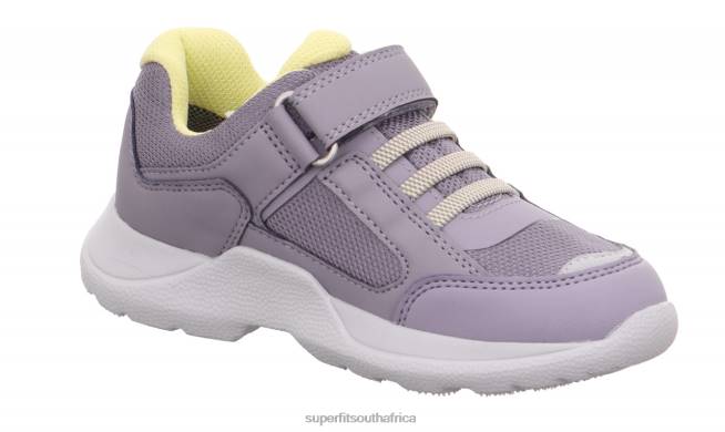 RUSH - Sneakers low with Velcro Fastener Kids  Teens Purple/Yellow NLL0534 Superfit Sneakers