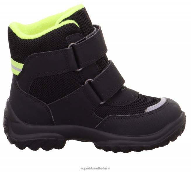 SNOWCAT - Boot with Velcro Fastener Babies Black/Yellow NLL0493 Superfit Boots