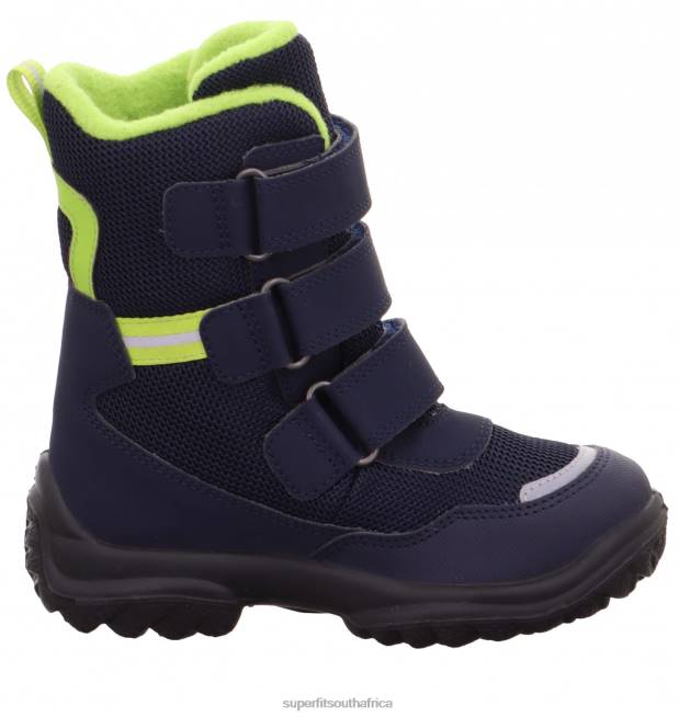 SNOWCAT - Boot with Velcro Fastener Babies Blue/Green NLL0495 Superfit Boots