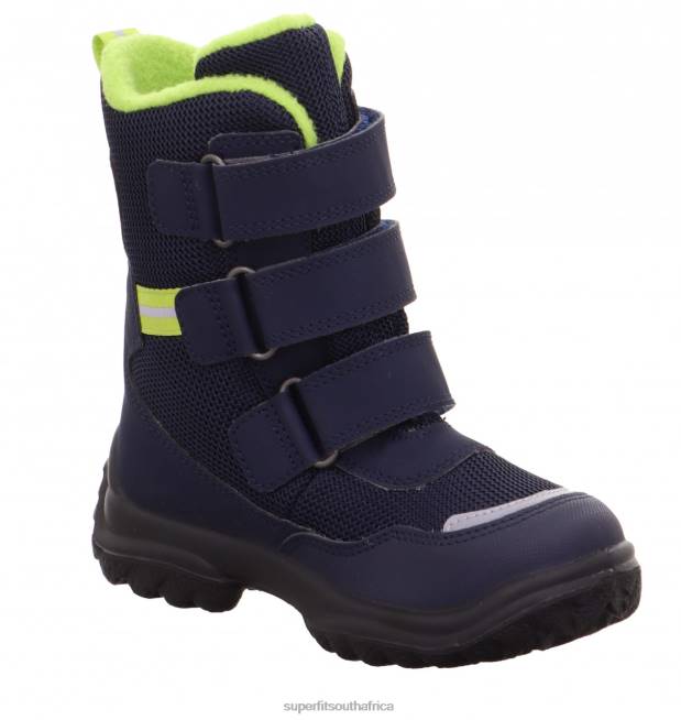 SNOWCAT - Boot with Velcro Fastener Babies Blue/Green NLL0495 Superfit Boots