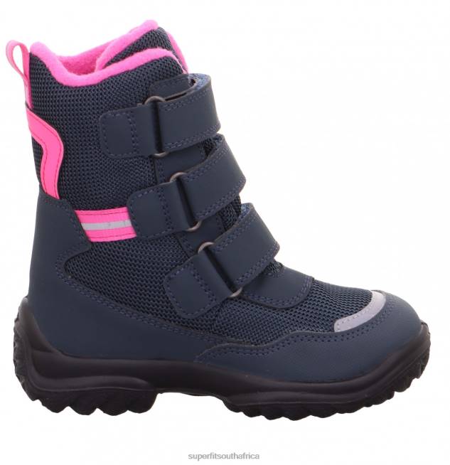 SNOWCAT - Boot with Velcro Fastener Babies Blue/Pink NLL0500 Superfit Boots