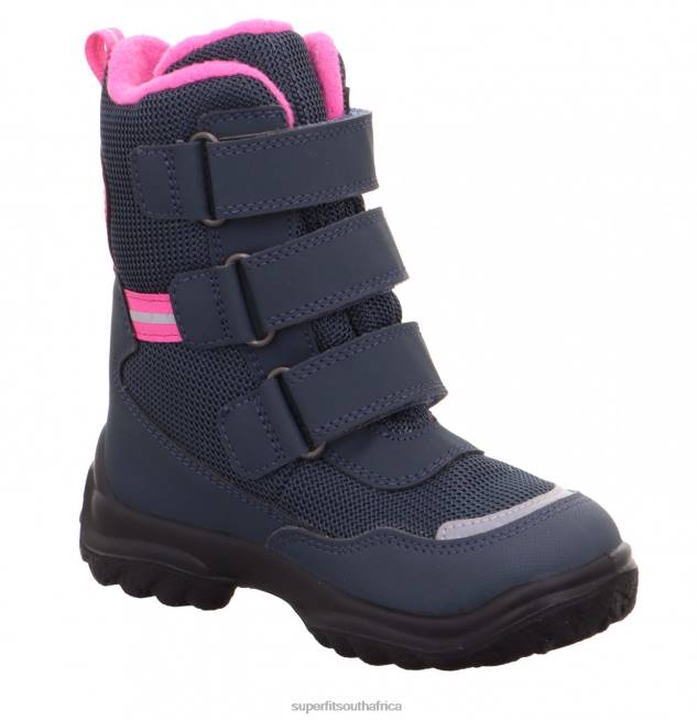 SNOWCAT - Boot with Velcro Fastener Babies Blue/Pink NLL0500 Superfit Boots