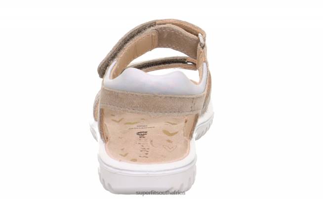 SPARKLE - Sandal with Velcro Fastener Toddlers Beige NLL0642 Superfit Sandals