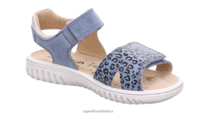 SPARKLE - Sandal with Velcro Fastener Toddlers Blue NLL0678 Superfit Sandals