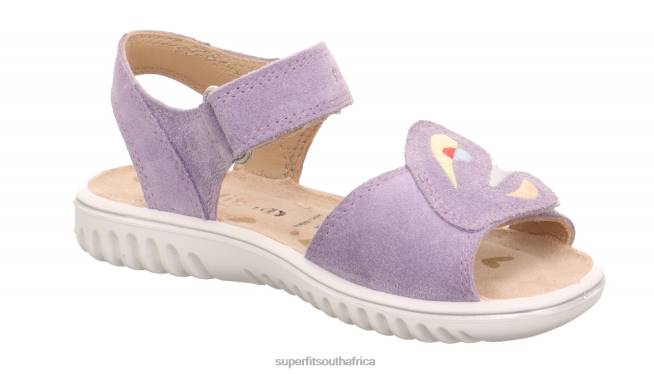 SPARKLE - Sandal with Velcro Fastener Toddlers Purple NLL0618 Superfit Sandals