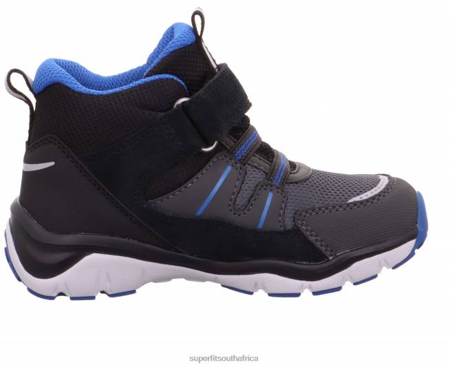 SPORT5 - Sneakers high with Velcro Fastener Babies Black/Blue NLL0408 Superfit High Sneakers