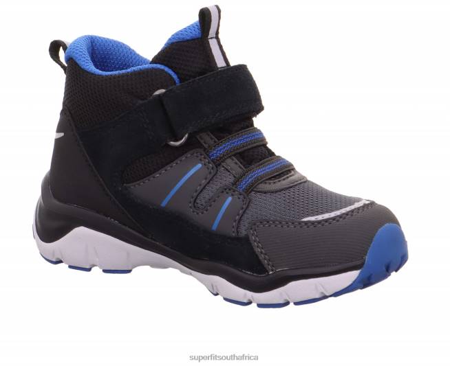 SPORT5 - Sneakers high with Velcro Fastener Babies Black/Blue NLL0408 Superfit High Sneakers