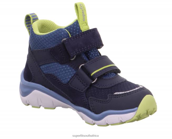 SPORT5 - Sneakers high with Velcro Fastener Babies Blue/Light Green NLL0383 Superfit High Sneakers